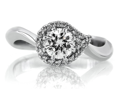 5부 다이아몬드 반지 웨딩선물 - 클로디