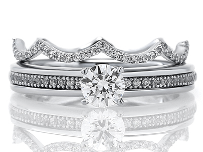 3부 다이아몬드 반지 결혼예물 - 에오스 트윈