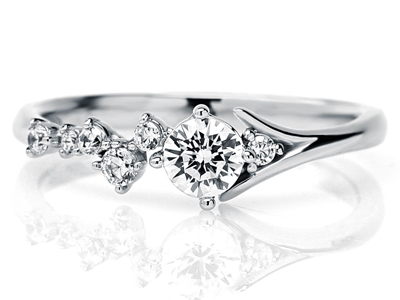 3부 다이아몬드 반지 프로포즈 반지 - 릴리아