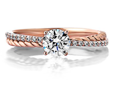 5부 다이아몬드 반지 웨딩선물 - 로나