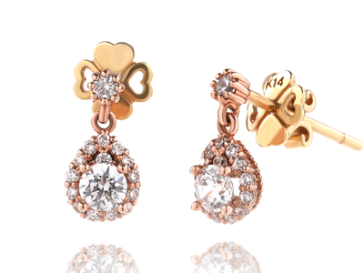 1부 다이아몬드 귀걸이 14K 18k 프로포즈 선물 기념일 선물 알리 HNDER01906