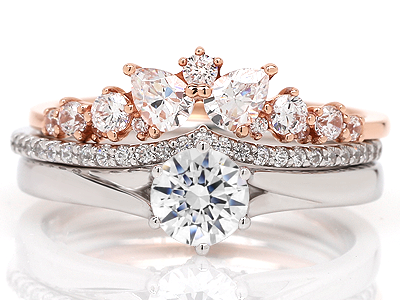 5부 다이아몬드 반지 (가드링 포함) - 마벨 트윈