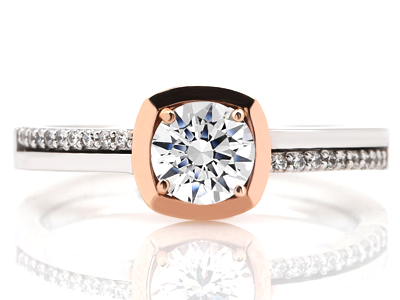프로포즈 반지 5부 다이아몬드 반지 - 카레나