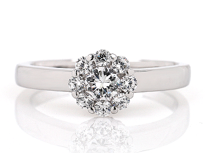 3부 다이아몬드 반지 프로포즈반지 - 헬렌