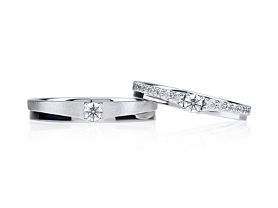 1부 큐빅/다이아몬드 커플링 14k 18k 결혼반지 - 리에또 HNDCR01360